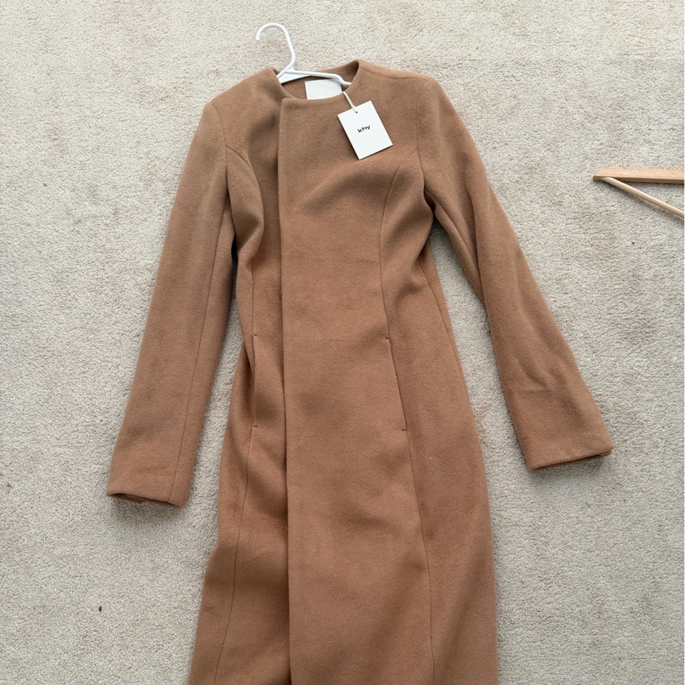 Khy camel maxi coat
